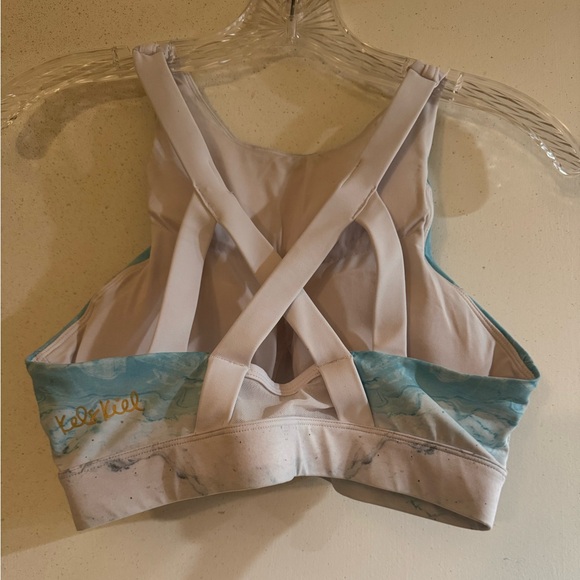 Chestee’s Blue and White Sports Bra - Picture 3 of 4